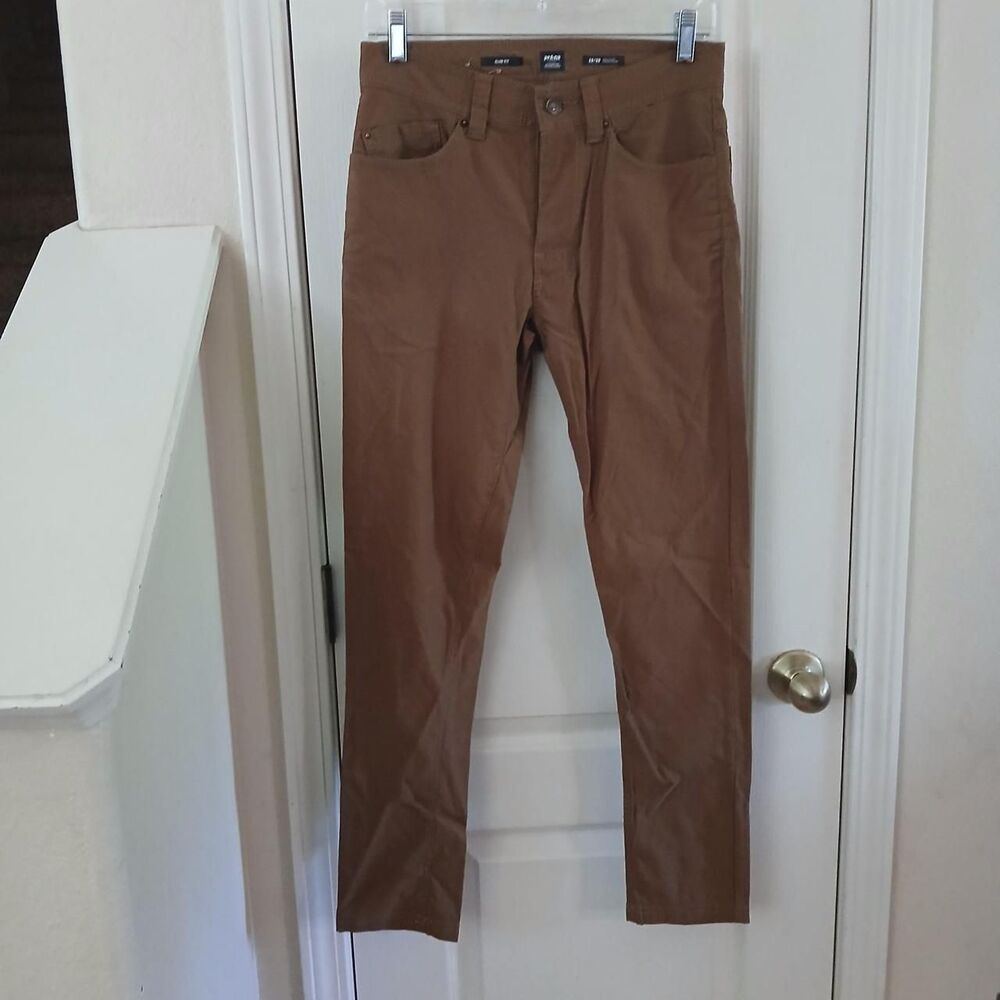 PrAna Brown Slim Fit Nylon Quick Dry Hiking Pants 28x30 Gorpcore Utility